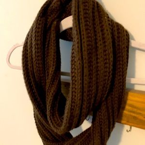 Warm brown infinity scarf